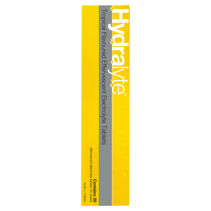 Hydralyte Effervescent Tablets Tropical 20