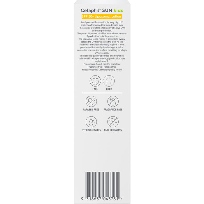 Cetaphil Sun SPF50+ Kids Sunscreen Lotion 150ml
