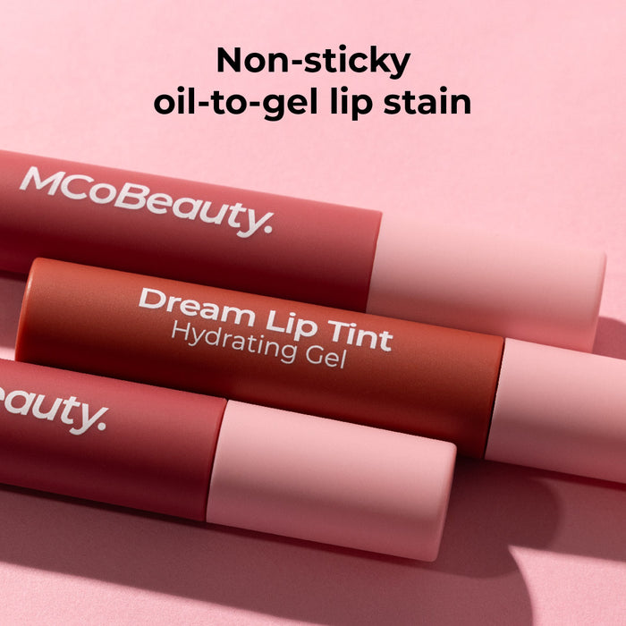 MCo Beauty Dream Lip Tint Hydrating Gel Nude Peach