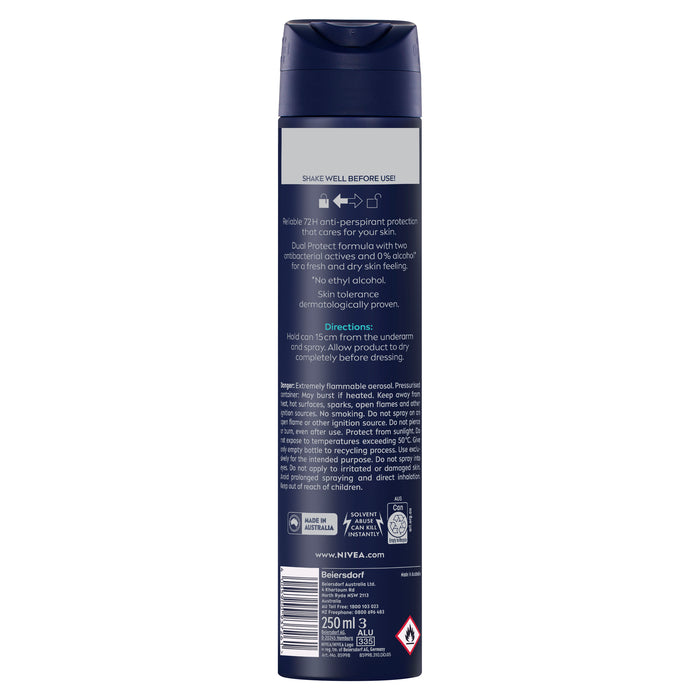 NIVEA MEN Intense Protection Fresh Anti-Perspirant Aerosol 250ml.