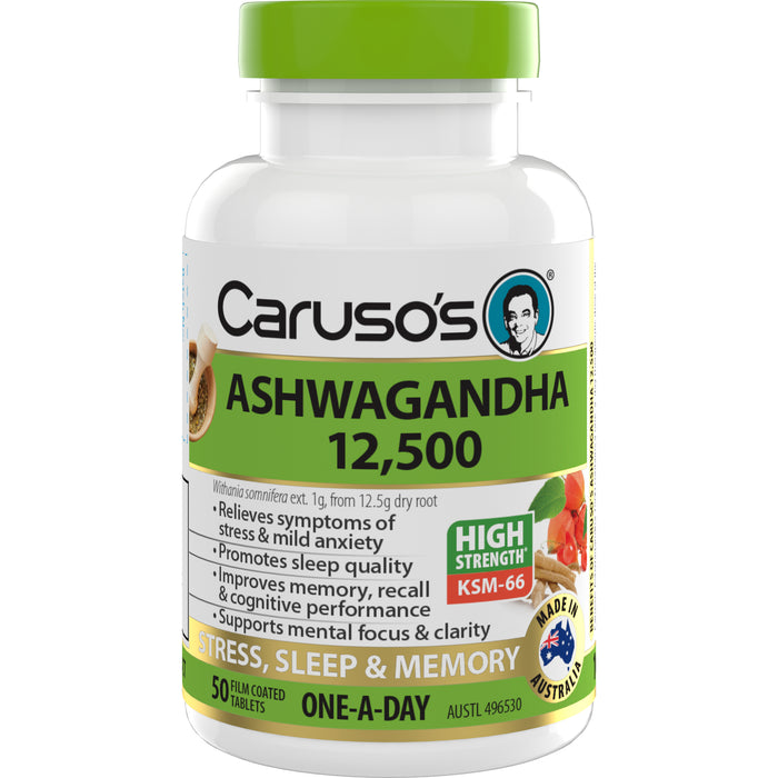 Caruso's Ashwagandha 12,500 50Tablets