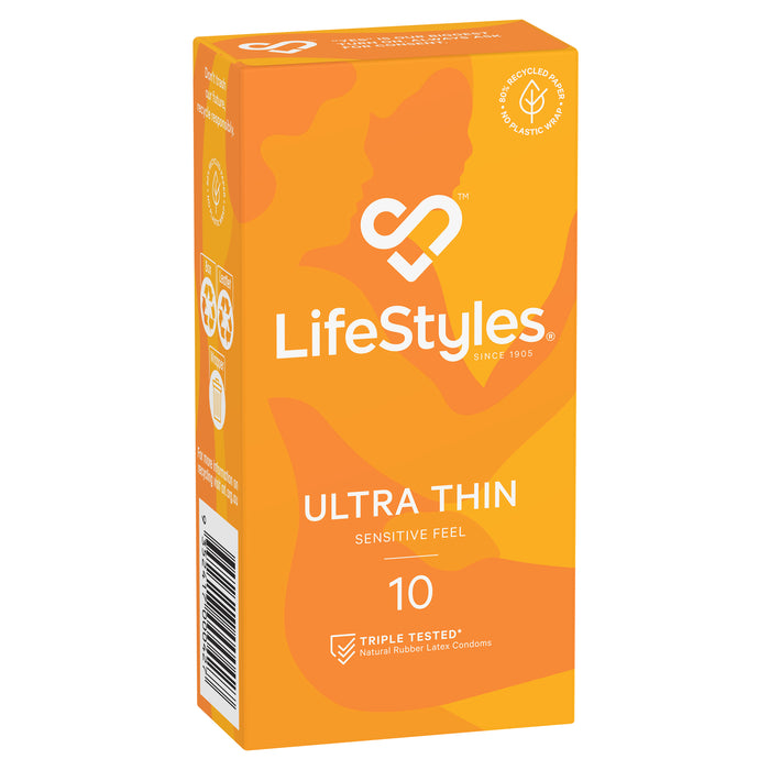 Ansell Lifestyles Condoms Ultra Thin 10 Pack