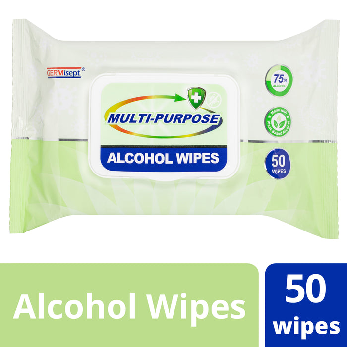Germisept Multipurpose Alcohol Wipes 50 Wipes
