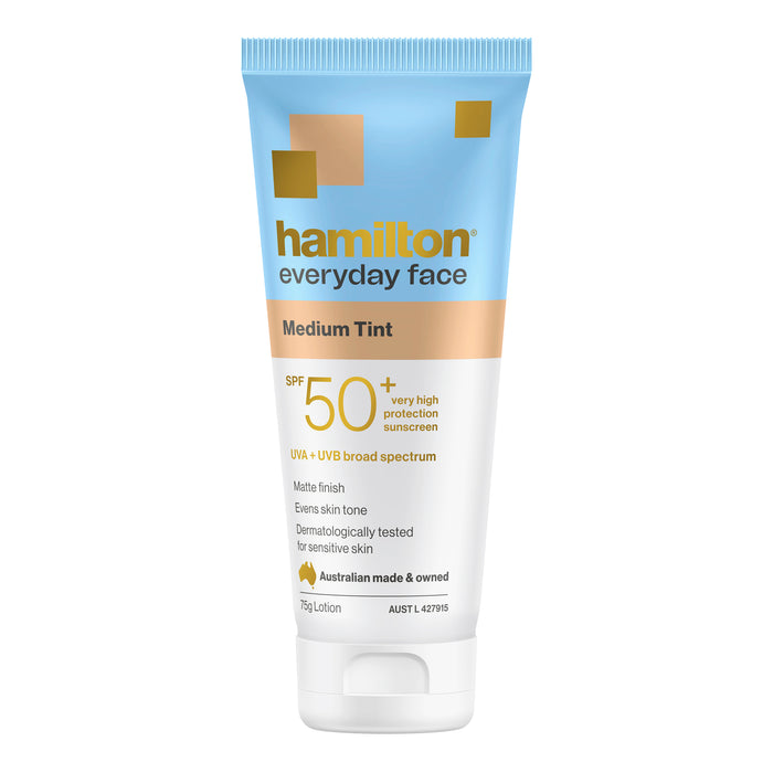Hamilton Everyday Face Lotion Medium Tinted SPF 50+ 75g