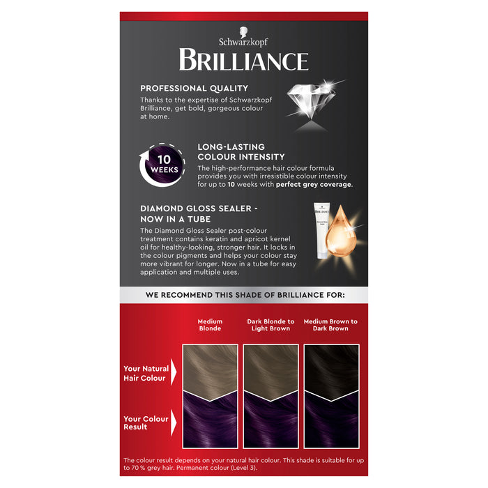 Schwarzkopf Brilliance 03 Dark Amethyst.
