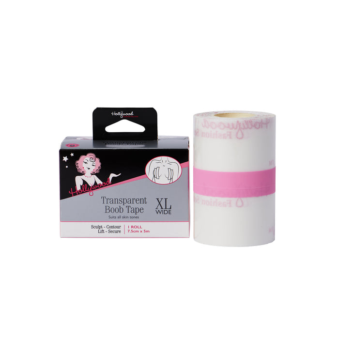 Hollywood Fashion Secrets Transparent Boob Tape XL Wide 7.5cm x 5m.