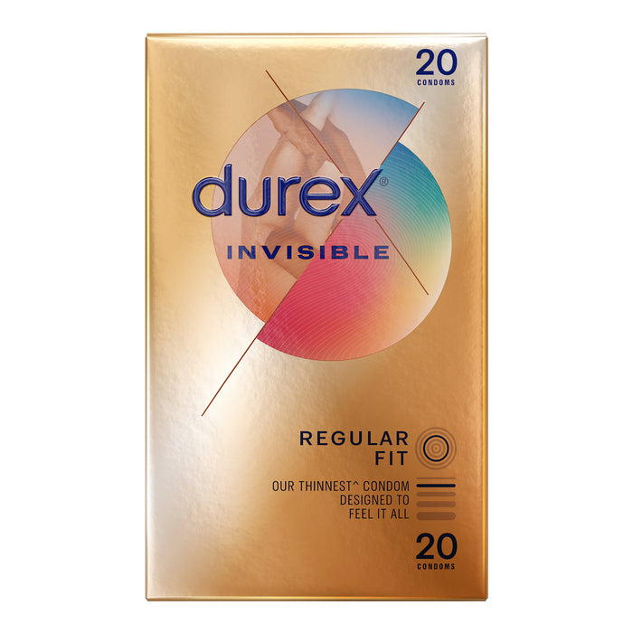 Durex Invisable Regular Fit Condom 20pk