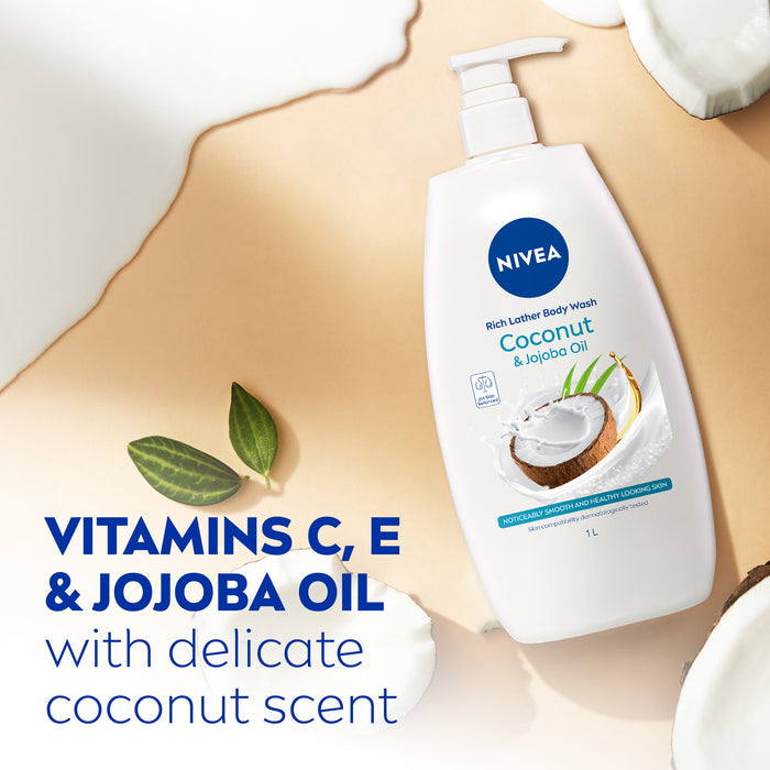 Nivea Shower Cream Indulgent Moisture Coconut 1 Litre