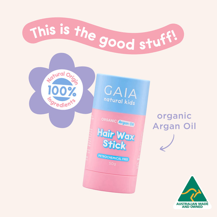 Gaia Natural Kids Organic Argan Hair Wax Stick 50g