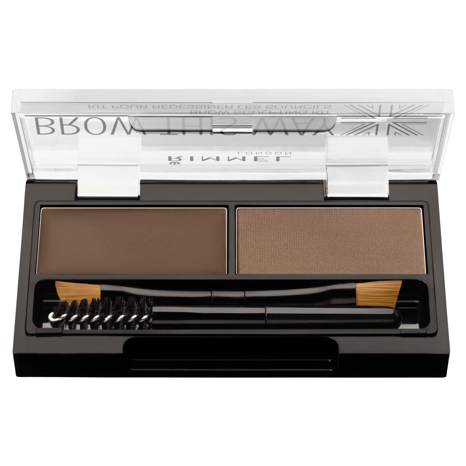 Rimmel Brow This Way Eyebrow Powder Kit 002 Mid Brown.