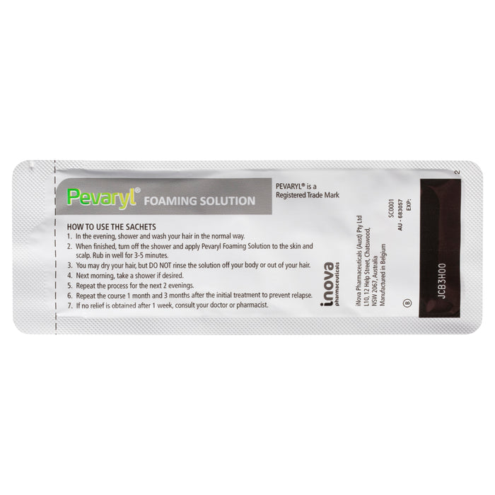 Pevaryl Foaming Solution 3 x 10g