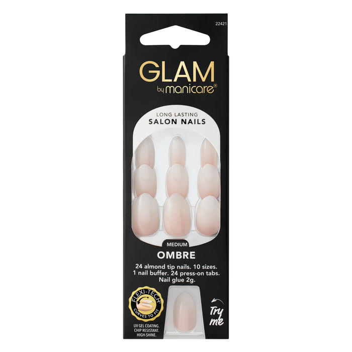 Glam By Manicare 421 Almond Ombre Med.
