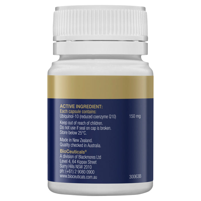 Bioceuticals Ubiquinol Bioactive 150mg 30 Soft Capsules