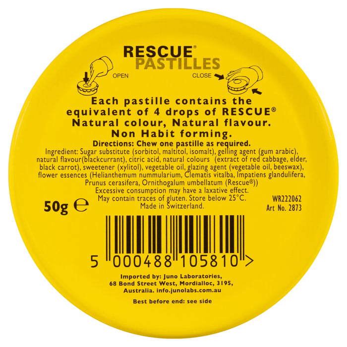 Martin & Pleasance Rescue Pastilles Blackcurrant 50g.