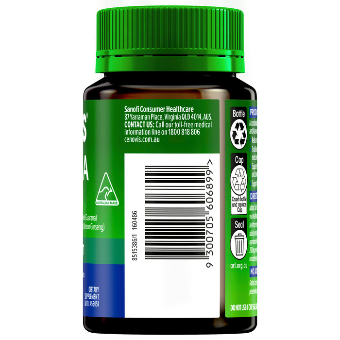 Cenovis Guarana 2000mg & Ginseng 500mg 60 Tablets