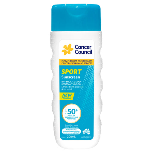 Cancer Council Sport Dry Touch SPF50+ 200ml.