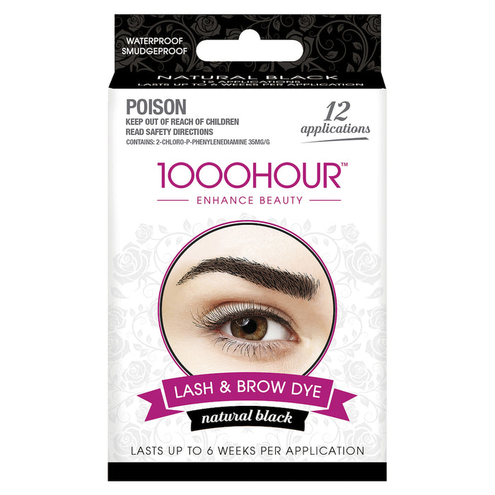 1000 Hour Eyelash and Brow Dye Kit Black