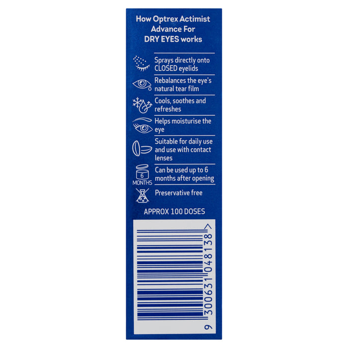 Optrex Actimist Advance For Dry Eyes 10ml.