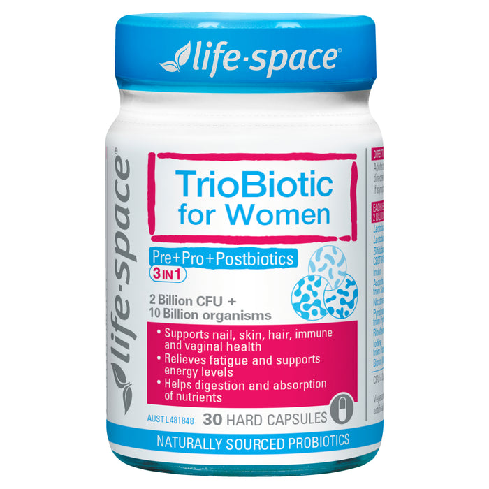 Life Space TrioBiotic For Women Pre+Pro+Postbiotics 30 Capsules