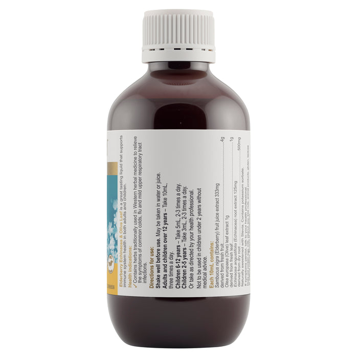 Herbs Of Gold Elderberry Echinacea & Olive Leaf 200ml.