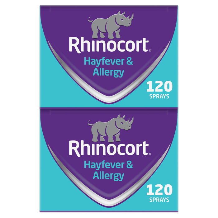 Rhinocort Aqueous Nose Spray 32mcg 120 Dose Twin Pack