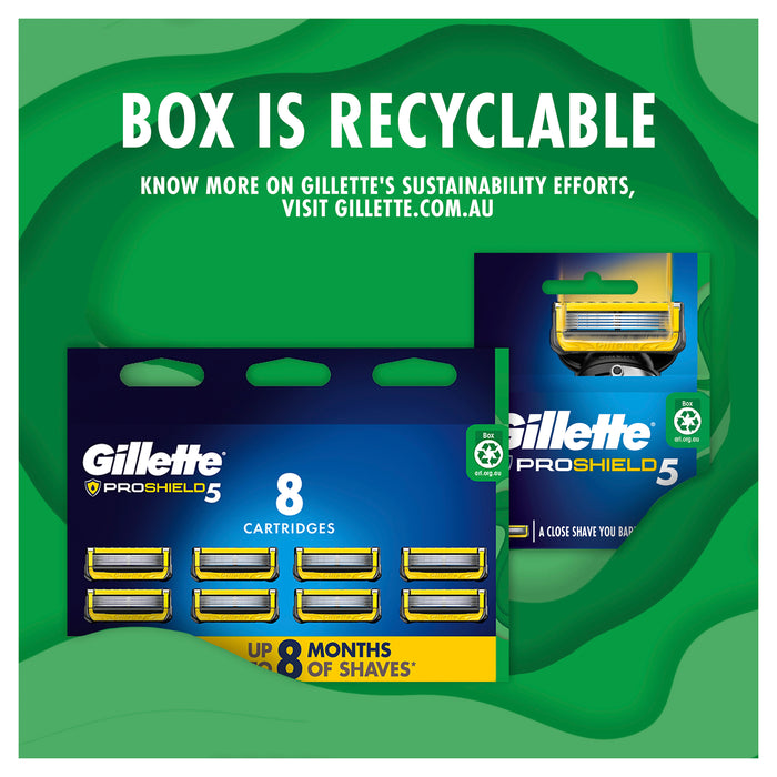 Gillette Fusion Proshield Blade Refills 8 Pack