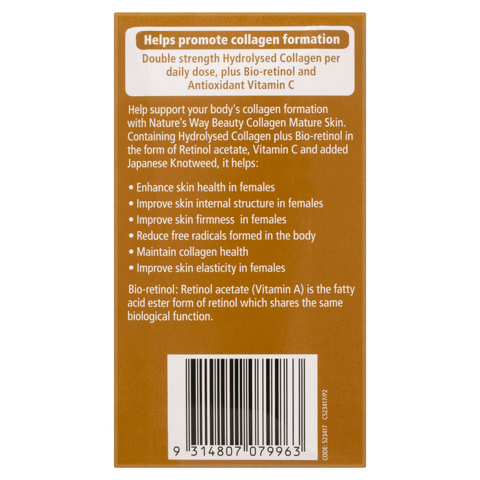 Natures Way Beauty Collagen Mature Skin 120 Tablets.