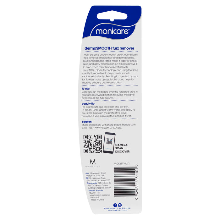 Manicare Dermasmooth Fuzz Remover 2 Pack.