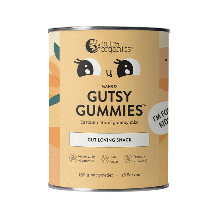 Nutra Organics Kids Gutsy Gummies Powder Mango 150g