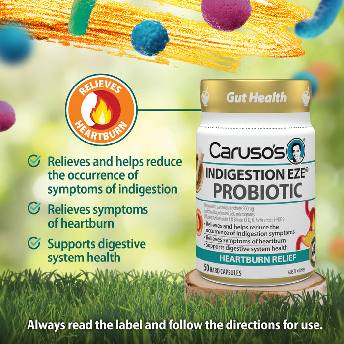 Caruso's Probiotic Indigestion Eze Capsules 50