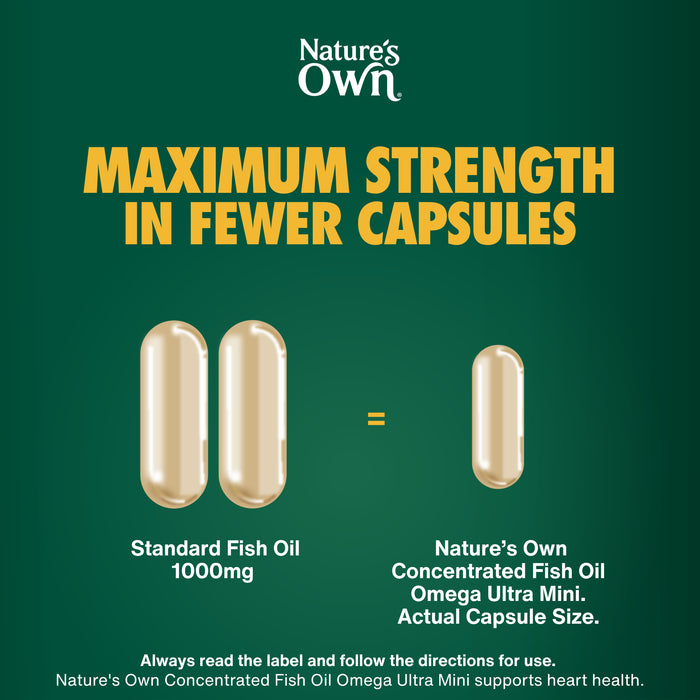 Nature's Own Ultra Mini Omega 60Capsules