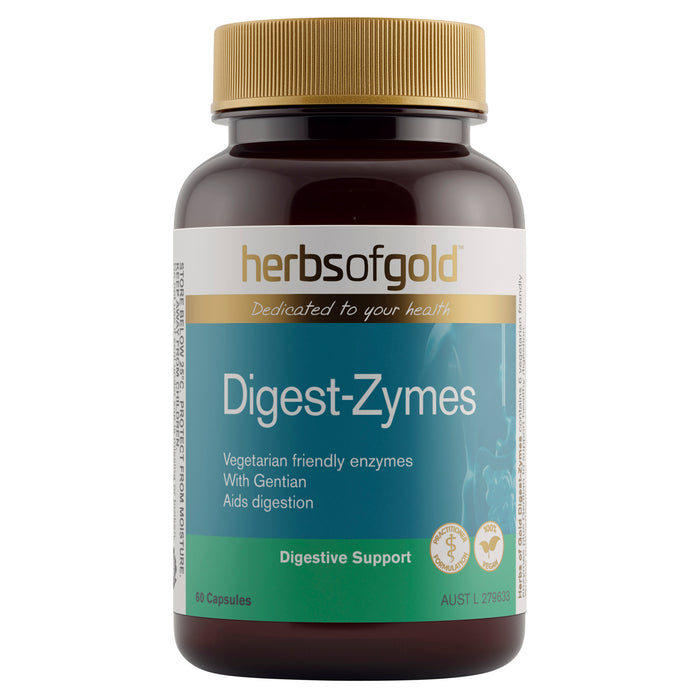 Herbs Of Gold Digest-Zymes 60 Capsules.