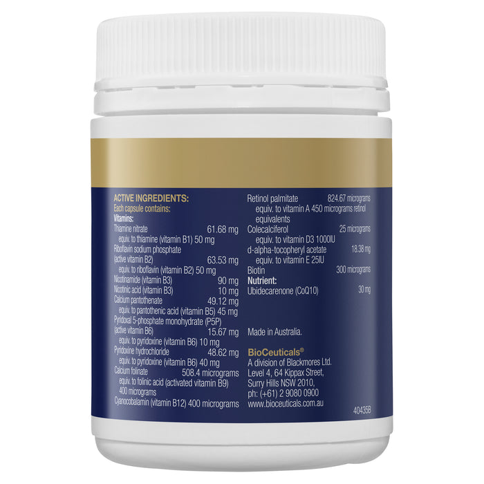 Bioceuticals Mega B Q10 120 Soft Capsules