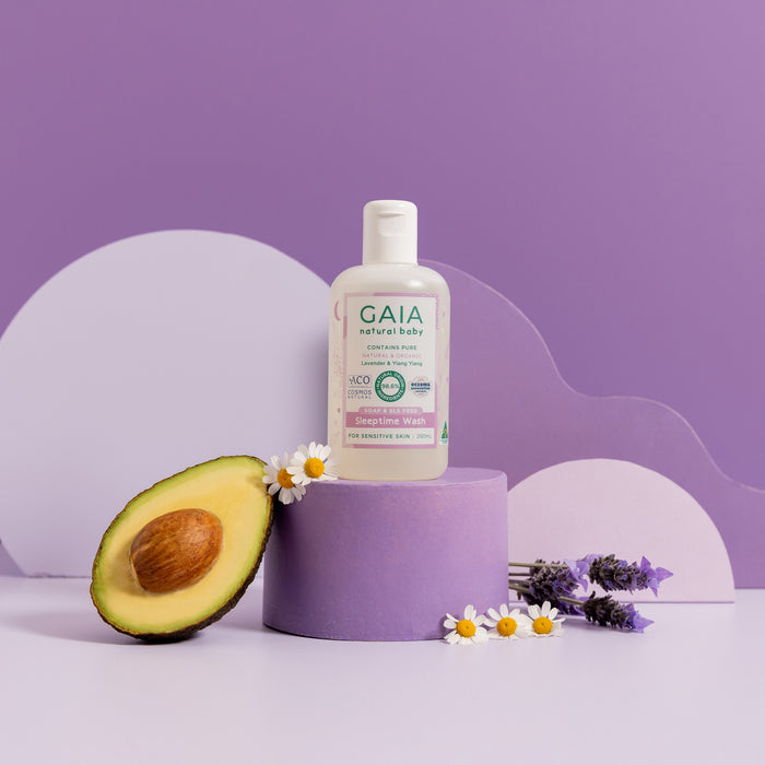 Gaia Natural Baby Sleeptime Bath Wash 250ml.