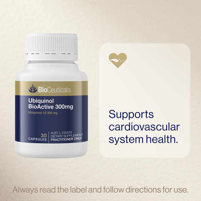 Bioceuticals Ubiquinol Bioactive 300mg 30 Soft Capsules