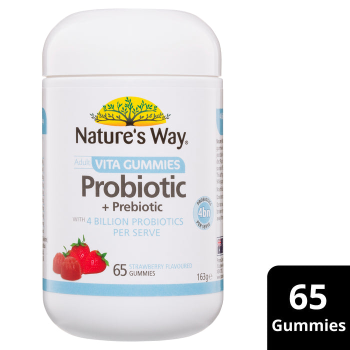 Nature's Way Probiotic 4 Billion Sugar Free 65 Gummies