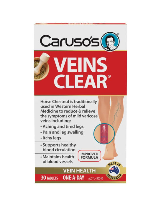 Caruso's Veins Clear Tablets 30