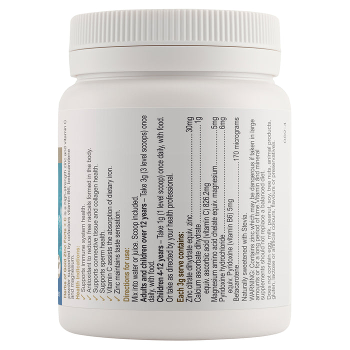 Herbs Of Gold Zinc Forte + C 100g
