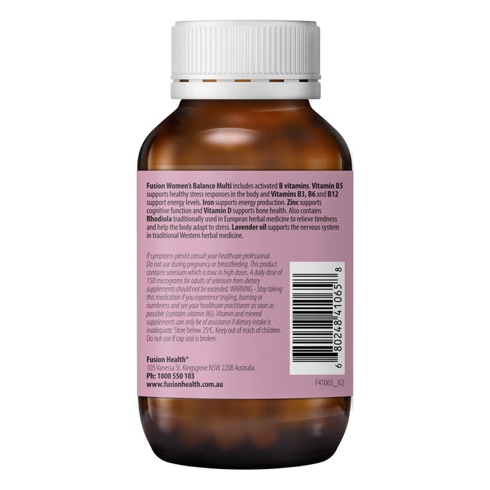 Fusion Women's Balance Multivitamin 60 Tablets