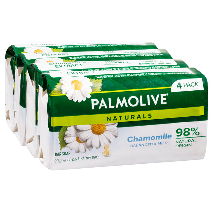 Palmolive Soap White 90g x 4 Pack.
