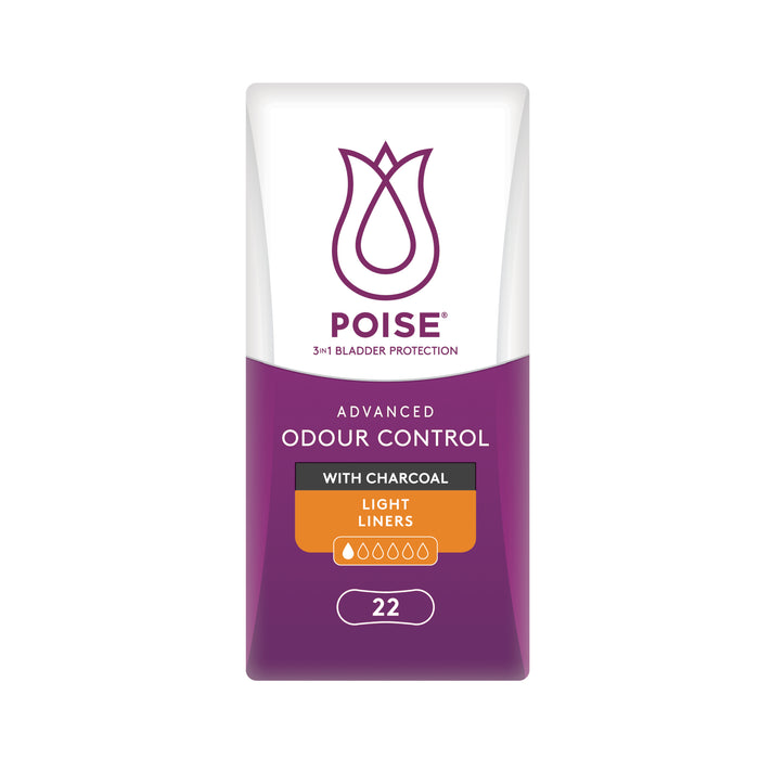 Poise Charcoal Light Liner 22