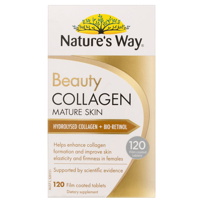 Natures Way Beauty Collagen Mature Skin 120 Tablets.