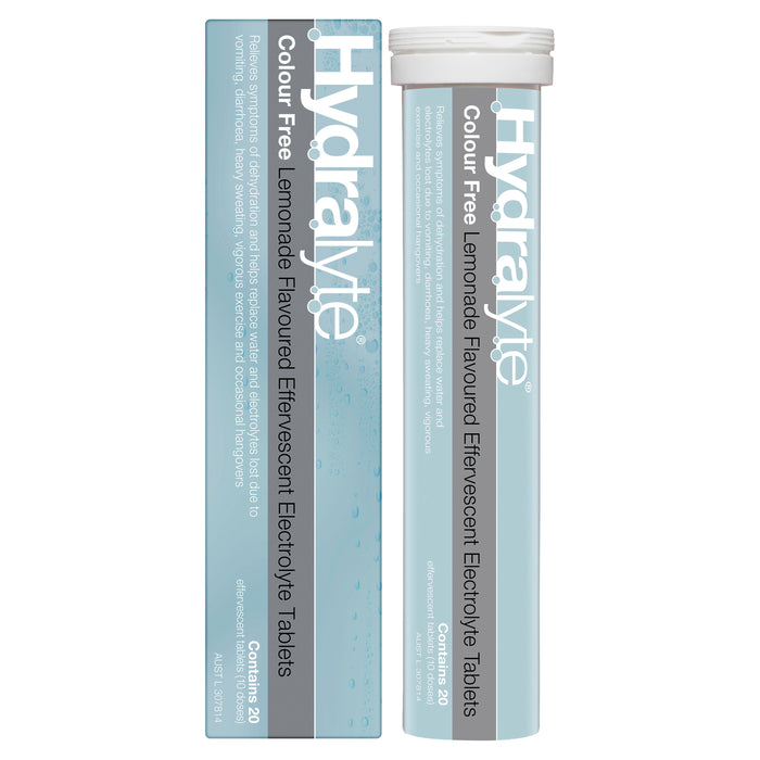 Hydralyte Effervescent Tablets Lemonade 20