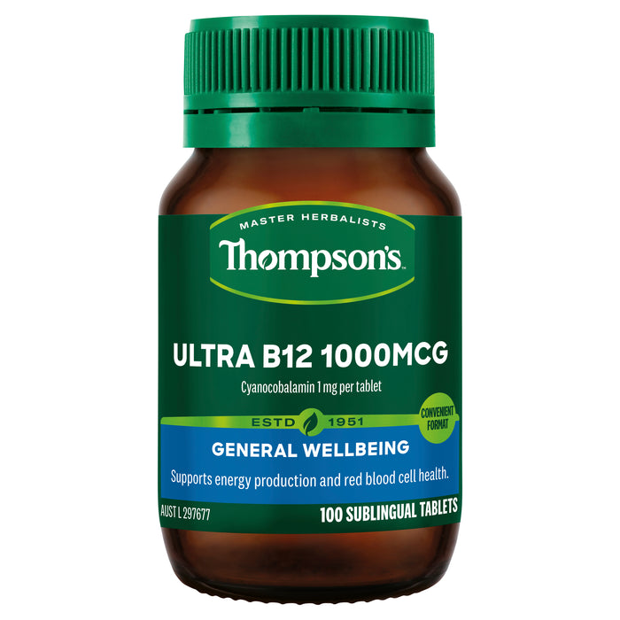 Thompson's Ultra B12 1000mcg 100 Tablets.