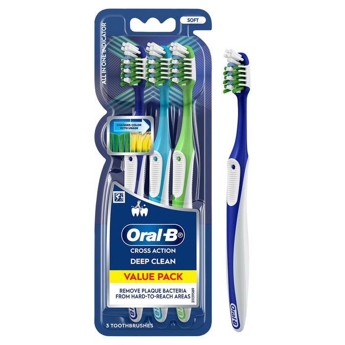 Oral B Cross Action Toothbrush Vitalizer 3 Pack
