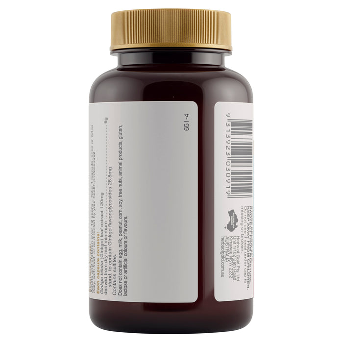 Herbs Of Gold Ginkgo Biloba 6000 60 Capsules.