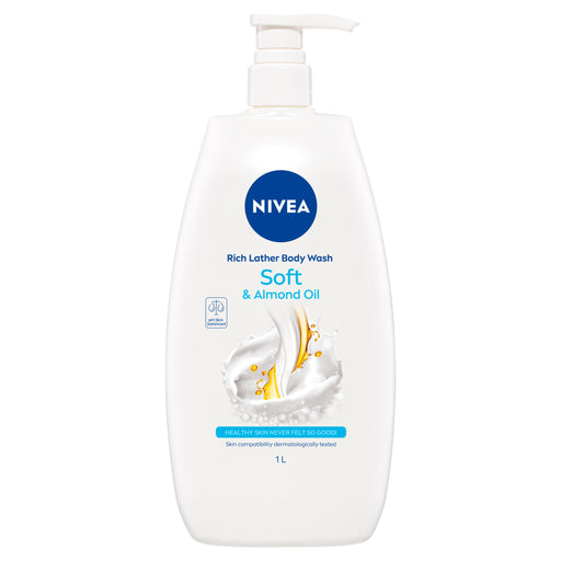 Nivea Shower Cream Rich Moisture Soft 1 Litre.