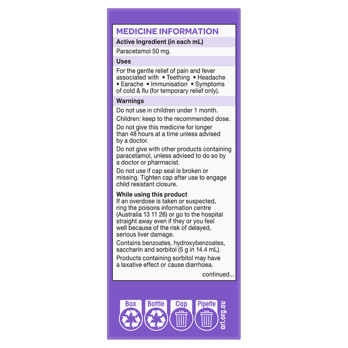 Dymadon for Babies Blackcurrant 1 Month - 2 Years 60ml