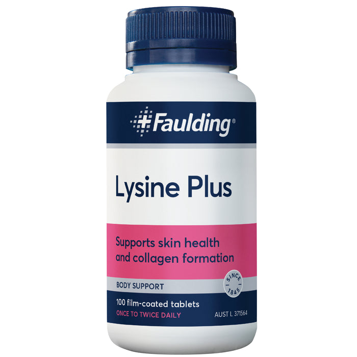 Faulding Remedies Lysine Plus 100 Tablets