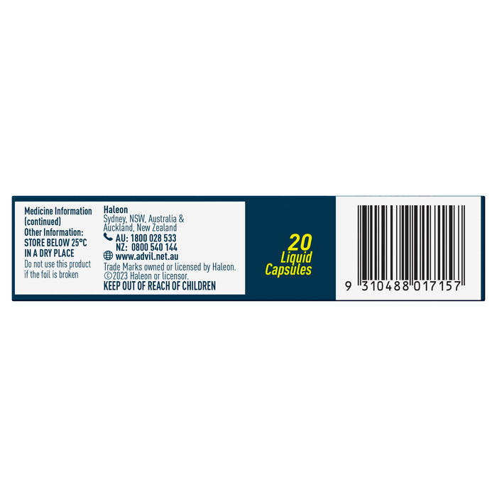 Advil Liquid Capsules 20